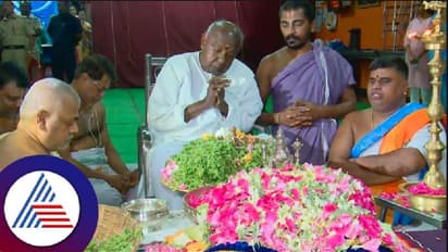 ವಿಧಾನಸಭಾ ಚುನಾವಣೆ ಫಲಿತಾಂಶಕ್ಕೆ ಮುನ್ನ ಎಚ್ಡಿ ದೇವೇಗೌಡ ದೇಗುಲಕ್ಕೆ
