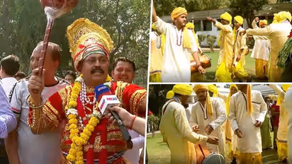 Karnataka Election 2023 Results: Celebrations erupt outside Congress HQ; 'Bajrang Bali' spotted (WATCH)