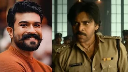 బాబాయ్ అదిరిపోయే యాక్షన్ కు.. అబ్బాయి రియాక్షన్.. ‘ఉస్తాద్ భగత్ సింగ్’ ఫస్ట్ గ్లింప్స్ పై స్పందించిన చరణ్