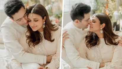 Viral Video: Raghav Chadha kisses Parineeti Chopra as his fiancé dances to Ve Maahi-WATCH
