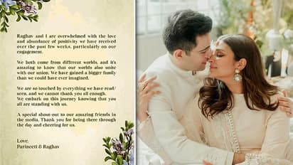 Parineeti Chopra, Raghav Chadha issue 1st statement after engagement, says they 'have gained a bigger family'