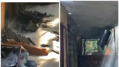 പടക്കം സൂക്ഷിക്കുന്ന ഗോഡൗണിന് തീപിടിച്ചു; അ​ഗ്നിരക്ഷാ സേന സ്ഥലത്ത്; തീയണക്കാൻ ശ്രമം