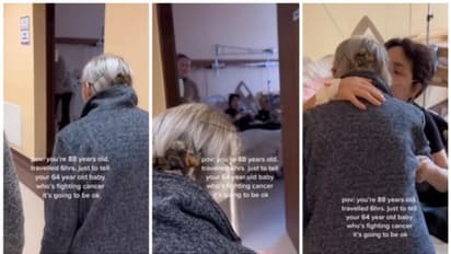 64 കാരിയും ക്യാന്‍സര്‍ ബാധിതയുമായ മകളെ കാണാനായി 6 മണിക്കൂര്‍ യാത്ര ചെയ്ത 88 വയസുള്ള അമ്മയുടെ വീഡിയോ വൈറല്‍ ! 