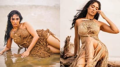 കടൽ തീരത്ത് കയർ കൊണ്ടുള്ള വസ്ത്രത്തില് ഗ്ലാമറസ് ലുക്കില് ദീപ്തി സതി; ചിത്രങ്ങള് വൈറല്