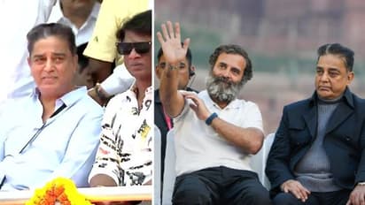 பிக்பாஸ் பேக்குடன் வந்த கமல் ஹாசன்.. கண்டுகொள்ளாத டி.கே. சிவக்குமார்! பார்க்காத மு.க ஸ்டாலின்