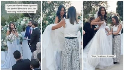 വസ്ത്രം മുഴുവനും ധരിച്ചില്ല, വിവാഹം പാതി വഴിയില് നിര്ത്തിവച്ച് വധു; വൈറല് വീഡിയോ !