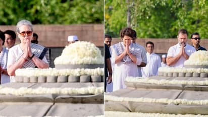 ராஜீவ் காந்தி நினைவு தினம்: சோனியா, ராகுல், பிரியங்கா காந்தி அஞ்சலி