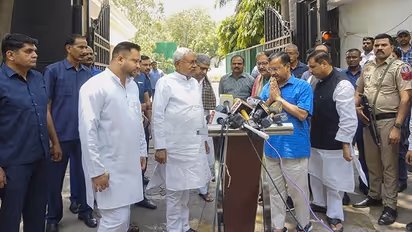 'Opposition unity': Bihar CM Nitish Kumar meets Arvind Kejriwal at his residence in Delhi