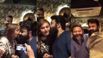 പരസ്പരം മധുരം പങ്കിട്ട് ചുംബനമേകി മോഹൻലാലും സുചിത്രയും, പൊന്നാട അണിയിച്ച് ലിജോ- വീഡിയോ