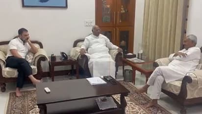 Bihar CM Nitish Kumar meets Rahul Gandhi, Mallikarjun Kharge; discusses roadmap for opposition unity
