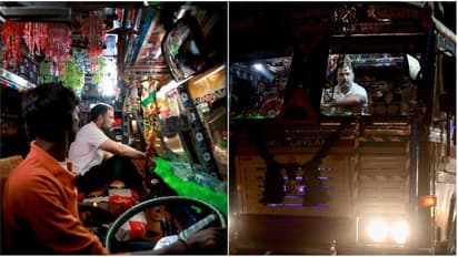 ട്രക്കിലെ ജീവിതം അറിയാന്‍ രാഹുല്‍; ഡല്‍ഹിയില്‍ നിന്ന് ചണ്ഡിഗഢ് വരെ ഡ്രൈവര്‍മാര്‍ക്കൊപ്പം യാത്ര 