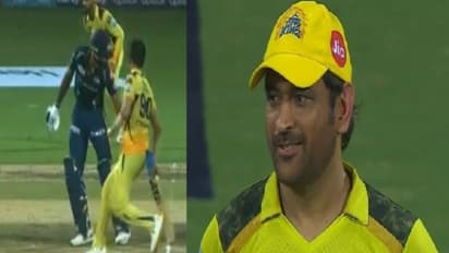 விஜய் சங்கரை மான்கட் முறையில் ஆட்டமிழக்க முயற்சித்த தீபக் சாஹர் – கூலாக சிரித்த எம்.எஸ்.!