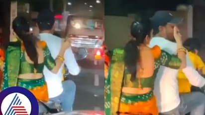 ಇವನೆಂಥಾ ಲಕ್ಕಿ ಗುರೂ..ಬೈಕಿನ ಹಿಂದೆ ಕುಳಿತು ಸ್ಮೋಕ್ ಮಾಡೋಕೆ ಹೆಲ್ಪ್ ಮಾಡ್ತಾಳೆ ಹೆಂಡ್ತಿ!