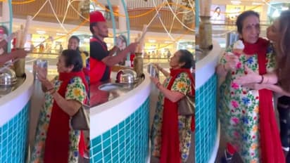 ഇതൊക്കെ എന്ത്! ടർകിഷ് ഐസ്ക്രീം ചാടിപിടിച്ചു വീട്ടമ്മ; വൈറലായി വീഡിയോ 