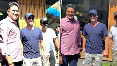 What's cooking? Spin legend Anil Kumble spotted with AB de Villiers in Mumbai (WATCH)