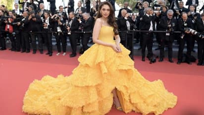 മ‍ഞ്ഞ ഗൗണില്‍ കാൻസിലെ റെഡ് കാര്‍പെറ്റില്‍ തിളങ്ങി അദിതി...