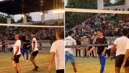 Video: Akshay Kumar enjoys volleyball with Dehradun police amid 'Shankara' shoot