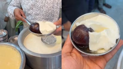 ഗുലാബ് ജാമുനും തൈരും; ഫുഡ് വീഡിയോക്ക് 'പൊങ്കാല'...