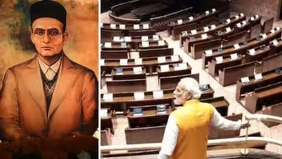 వీడీ సావర్కర్కు నివాళులు అర్పించిన ప్రధాని మోడీ, లోక్సభ స్పీకర్, కేంద్ర మంత్రులు