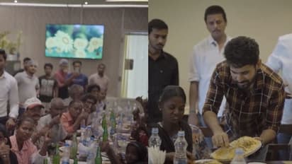 பிச்சைக்காரர்களுக்கு 5 ஸ்டார் ஹோட்டலில் விருந்து கொடுத்து ‘பிச்சைக்காரன் 2’ வெற்றியை கொண்டாடிய விஜய் ஆண்டனி