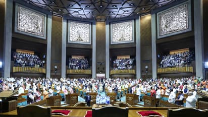 Inauguration Amid Controversy PM Narendra Modi Inaugurates New Parliament House See Pictures bsm