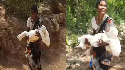 குழந்தையின் சடலத்தை 10 கி.மீ தூரம் சுமந்து சென்ற பெற்றோர்... வேலூரில் நிகழ்ந்த சோகம்!!