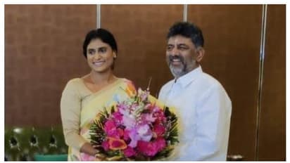 പുതിയ രാഷ്ട്രീയ സമവാക്യം?; വൈ എസ് ശർമിള ഡി കെ ശിവകുമാറിനെ കണ്ടു