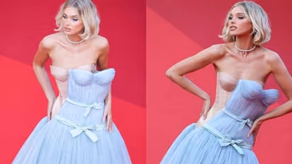 'കണ്ണുകള് കള്ളം പറയുന്നോ?'; പ്രശസ്ത മോഡലിന്റെ കാൻസ് റെഡ് കാര്പെറ്റ് ഗൗണ് ചര്ച്ചയാകുന്നു