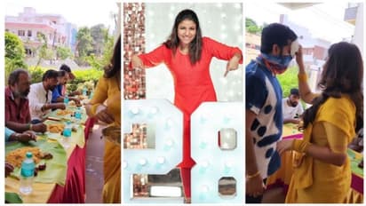 பிறந்தநாளுக்கு... 'இனியா' ஷூட்டிங் ஸ்பாட்டில் அனைவருக்கு பிரியாணி விருந்து கொடுத்த ஆல்யா மானசா! வைரல் வீடியோ..