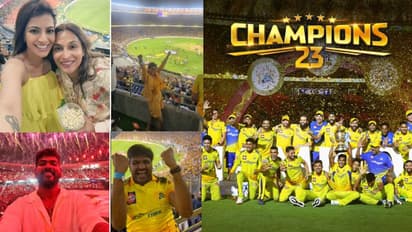 மினி கோடம்பாக்கமாக மாறிய அகமதாபாத் ஸ்டேடியம்... ஐபிஎல் பைனல்ஸை படையெடுத்து வந்து பார்த்த கோலிவுட் பிரபலங்கள்