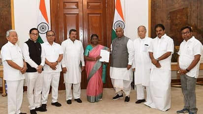 Mallikarjun Kharge, Congress leaders meet President Murmu; seek judicial probe into Manipur violence