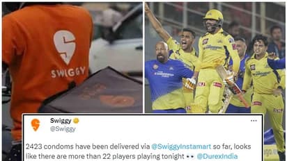 '22 ಪ್ಲೇಯರ್‌ ಮಾತ್ರವೇ ಆಡ್ತಿಲ್ಲ..' ಐಪಿಎಲ್‌ ಫೈನಲ್‌ ಟೈಮ್‌ನಲ್ಲಿ 'ಕಾಂಡಮ್‌' ಬೇಡಿಕೆ ಟ್ರೋಲ್‌ ಮಾಡಿದ ಸ್ವಿಗ್ಗಿ!