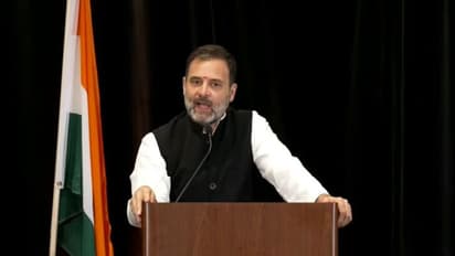 எங்கள் கொள்கை காந்தியின் அகிம்சை... பாஜகவின் கொள்கை கோட்சேவின் வன்முறை: அமெரிக்காவில் ராகுல் காந்தி பேச்சு