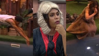അഖിലിനും ശോഭയ്‍ക്കും ബിഗ് ബോസ് കോടതിയുടെ ശിക്ഷ, പൂളില്‍ ചാടിച്ച് ജഡ്‍ജി നാദിറ