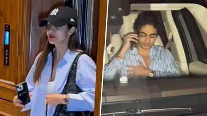 Malaika Arora's son Arhaan wears his mom's striped 'shirt' for their 'dinner outing'