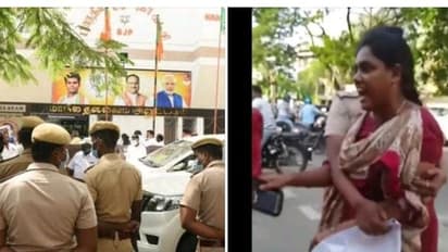 தமிழக பாஜக தலைமை அலுவலகத்தை முற்றுகையிட்டு போராடிய சமூக ஆர்வலர் நந்தினி கைது.! என்ன காரணம் தெரியுமா.?