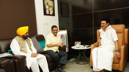 Arvind Kejriwal meets MK Stalin: டெல்லி அவசரச் சட்டத்தை கடுமையாக எதிர்ப்போம்! மு.க. ஸ்டாலின் உறுதி!!