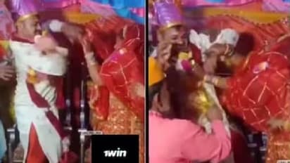 തല്ലുമാല; വിവാഹവേദിയിൽ പരസ്പരം മാലയിട്ടു കഴിഞ്ഞതും വധൂവരന്മാർ തമ്മിൽ പൊരിഞ്ഞ തല്ല്