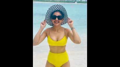 மாலத்தீவில் பிகினி போட்டோஷூட் நடத்திய ரகுல் ப்ரீத் சிங்... அயலான் நாயகியின் டூமச் கிளாமர் போட்டோஸ் இதோ