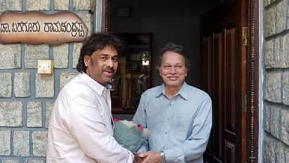 ಪಠ್ಯಪುಸ್ತಕ ಪುನರ್‌ ಪರಿಷ್ಕರಣೆ: ಬರಗೂರು ರಾಮಚಂದ್ರಪ್ಪ ಜತೆ ಸಚಿವ ಮಧು ಬಂಗಾರಪ್ಪ ಚರ್ಚೆ