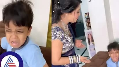ಮೇಕಪ್ ಮಾಡ್ಕೊಂಡ ತಾಯಿಯ ಗುರುತೇ ಸಿಗ್ಲಿಲ್ಲ, ನನ್ನ ಅಮ್ಮ ಅಲ್ಲ ಎಂದು ರಚ್ಚೆ ಹಿಡಿದು ಅತ್ತ ಮಗು!