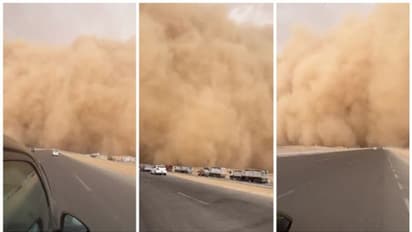 മമ്മി ചിത്രങ്ങളിലെ കാഴ്ച പോലെ....; കെയ്റോ നഗരത്തെ മൂടി പൊടിക്കാറ്റ്; കണ്ണ് തള്ളി നെറ്റിസണ്സ്