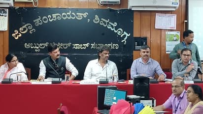 ಗ್ರಾಮೀ​ಣ ಕುಡಿಯುವ ನೀರು ಸಮಸ್ಯೆ ಬಗೆಹರಿಸಿ: ಅಧಿಕಾರಿಗಳಿಗೆ ಸಚಿವ ಮಧು ಬಂಗಾರಪ್ಪ ತಾಕೀತು