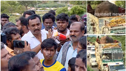 അരികൊമ്പനെ എത്തിക്കുന്നത് തടഞ്ഞ് എസ്ഡിപിഐ പ്രതിഷേധം, കളക്കാട് പ്രവേശിപ്പിക്കില്ലെന്ന് പ്രതിഷേധക്കാർ