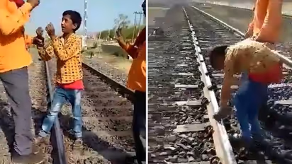 ஒடிசா ரயில் விபத்துக்கு பிறகு, கர்நாடகாவில் ரயில் தண்டவாளத்தில் கற்களை வைத்து பிடிபட்ட சிறுவன்.. வைரல் வீடியோ