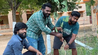 உலக சுற்றுசூழல் தினம்: "கட்டிஸ் கேங்" படக்குழுவினருடன் மரக்கன்றுகள் நட்ட நடிகர் சௌந்தரராஜா! குவியும் வாழ்த்து!