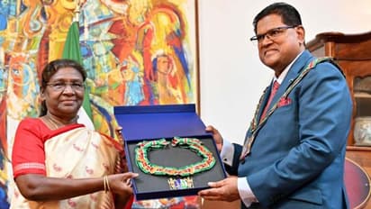 குடியரசு தலைவருக்கு சுரினாம் நாட்டின் உயரிய விருது! பிரதமர் மோடி வாழ்த்து!