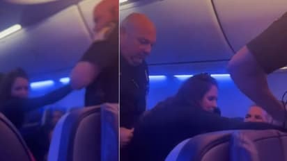 ವಿಮಾನ ಟೇಕಾಫ್ ಆಗುವ ಮೊದಲೇ ಕುಚೇಷ್ಟೆ: ಪೊಲೀಸರ ಕೈಗೂ ಕಚ್ಚಿದ 25ರ ಹರೆಯದ ಕುಡುಕಿ