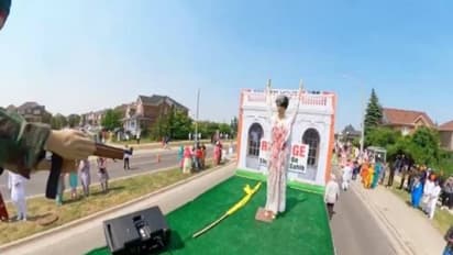 இந்திரா காந்தி படுகொலை செய்யப்பட்டதை சித்தரிக்கும் அலங்கார ஊர்தி.. கனடாவில் நடந்த அதிர்ச்சி சம்பவம்