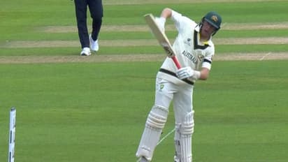 லபுஷேன் கையை பதம் பார்த்த சிராஜ்: பேட்டை உதறிவிட்ட நடந்து சென்ற லபுஷேன்!